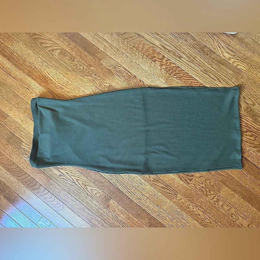 Tyche olive green and blueish colored tub dress